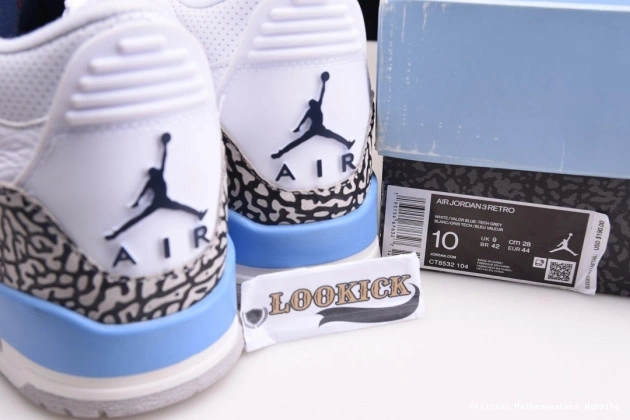 Official Maikesneakers CT8532-104 Air UNC Jordan 3 0630